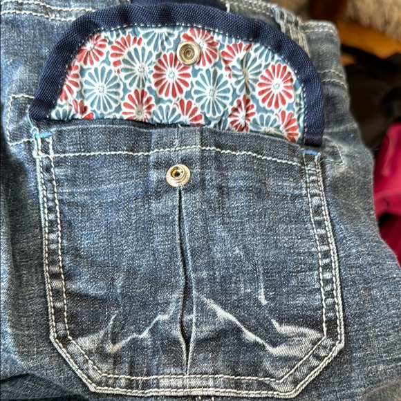 Cute Stylish Blue Denim Capris, size 10 - Picture 8 of 8